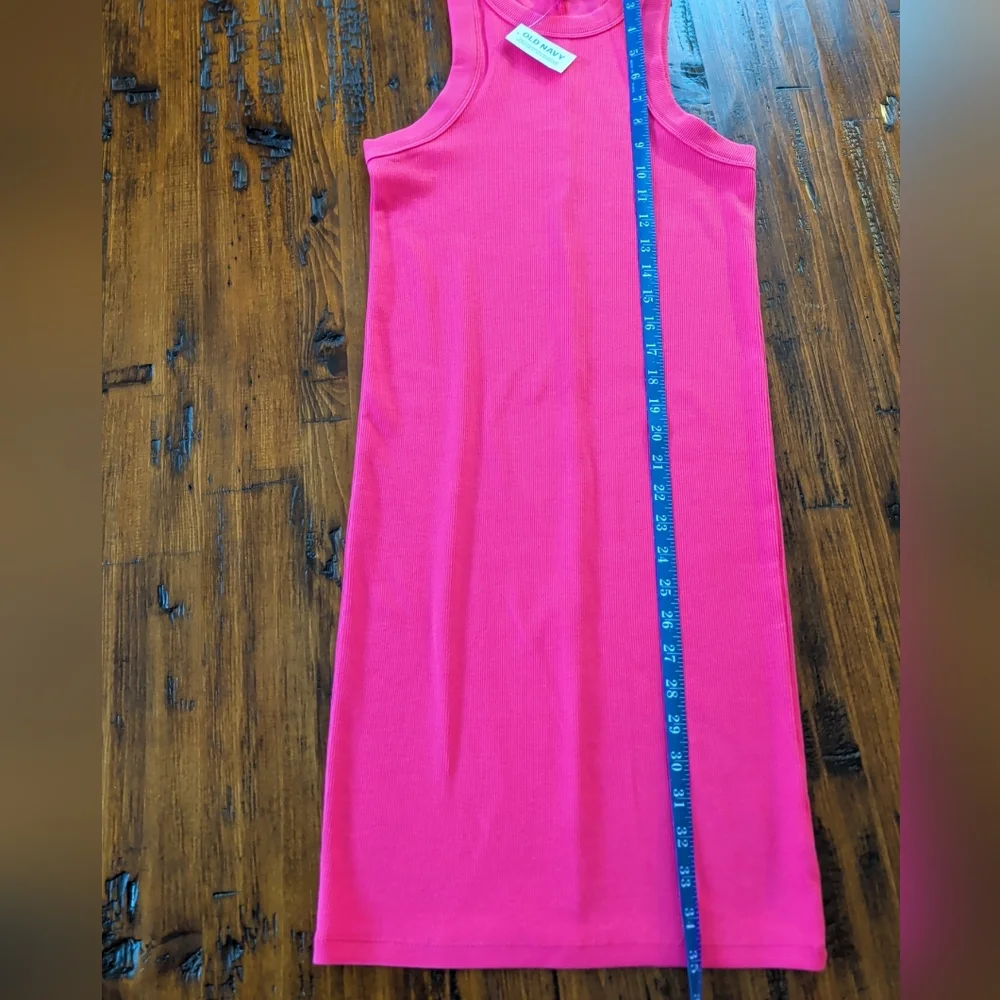 Old Navy Bright Pink Tank Mini Bodycon Dress Size Small New - Picture 9 of 15